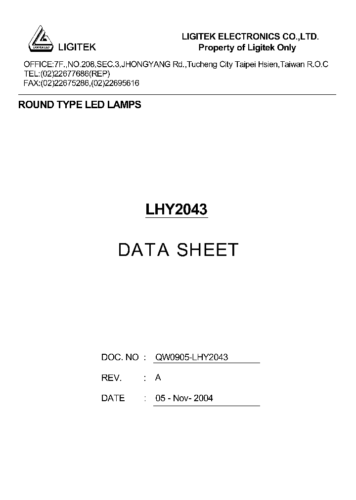 LHY2043_4613413.PDF Datasheet