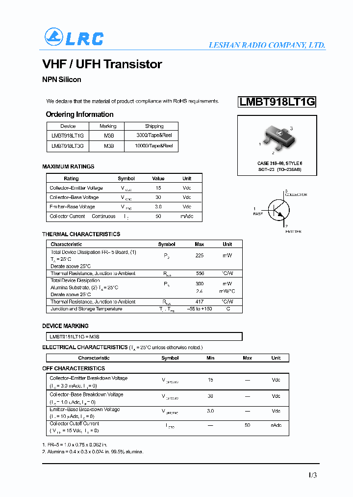 LMBT918LT1G_4571162.PDF Datasheet