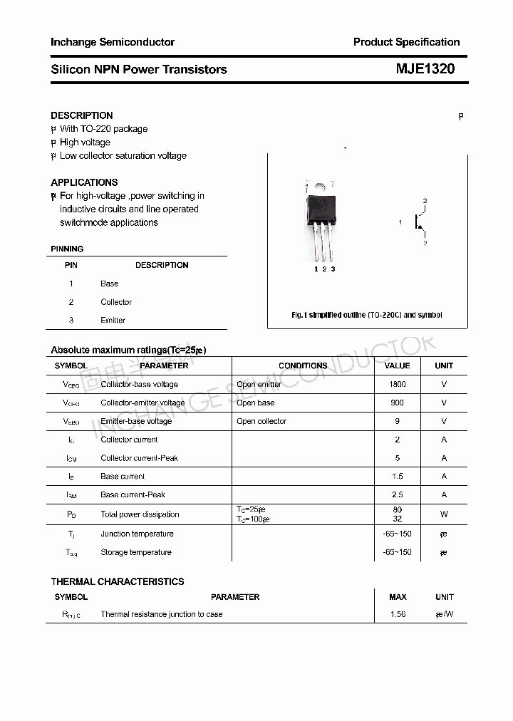 MJE1320_4315298.PDF Datasheet