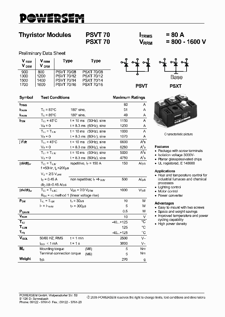 PSVT70_4609966.PDF Datasheet