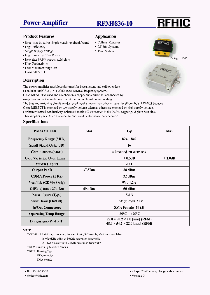 RFM0836-10_4531228.PDF Datasheet