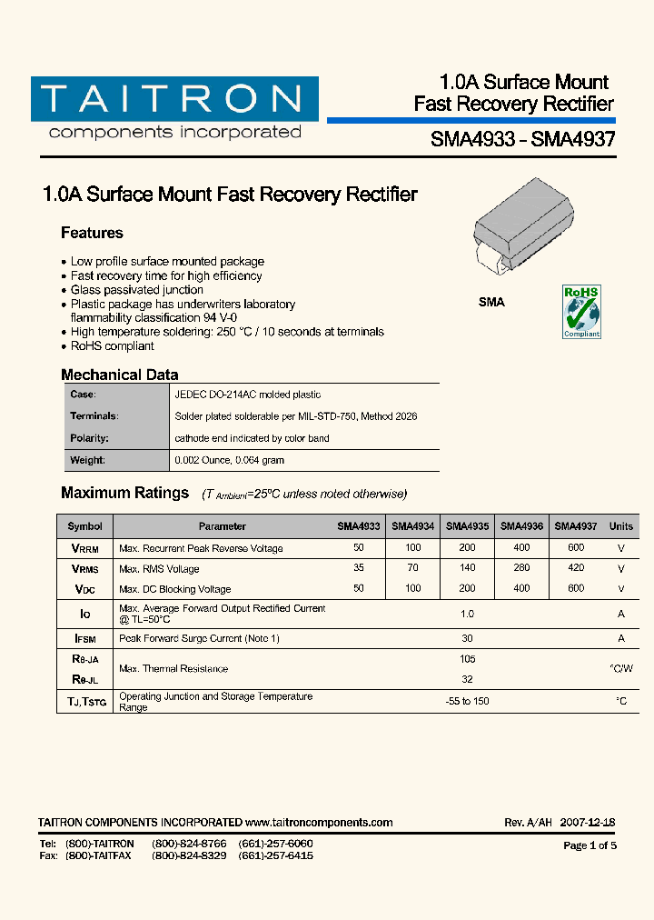 SMA4933_4209195.PDF Datasheet