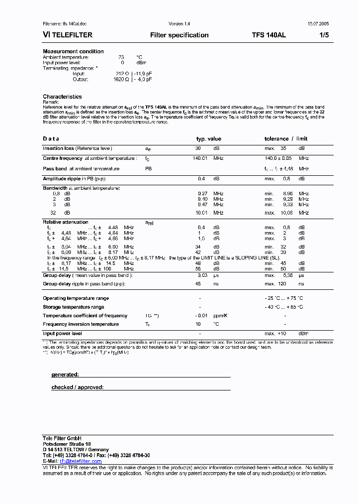 TFS140AL_4195183.PDF Datasheet