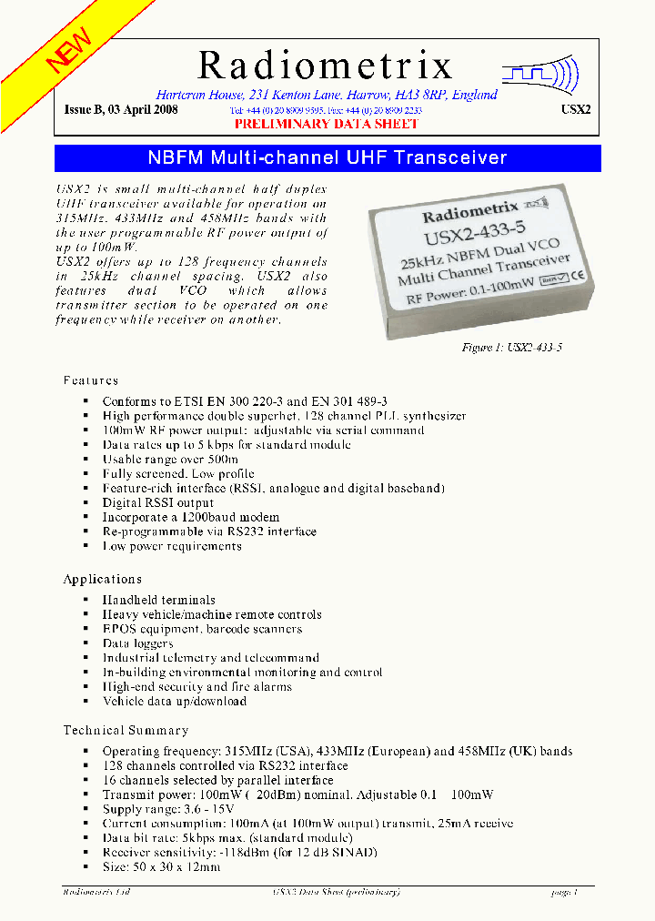 USX2-433-5_4181132.PDF Datasheet