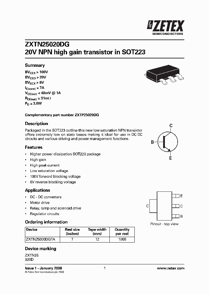 ZXTN25020DG_4430164.PDF Datasheet