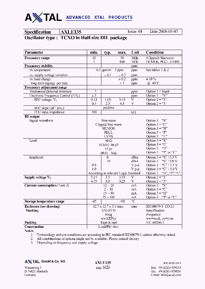 AXLE135_4941548.PDF Datasheet