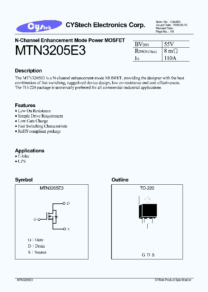 MTN3205E3_4955737.PDF Datasheet