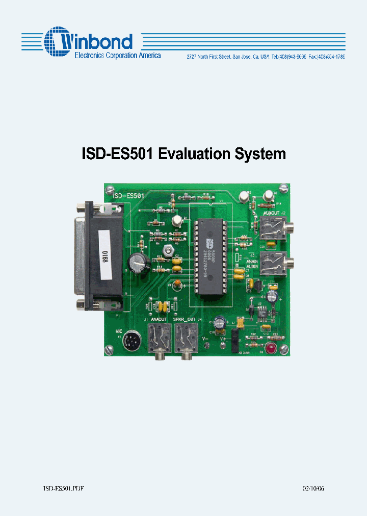 ISD-ES501_5020383.PDF Datasheet