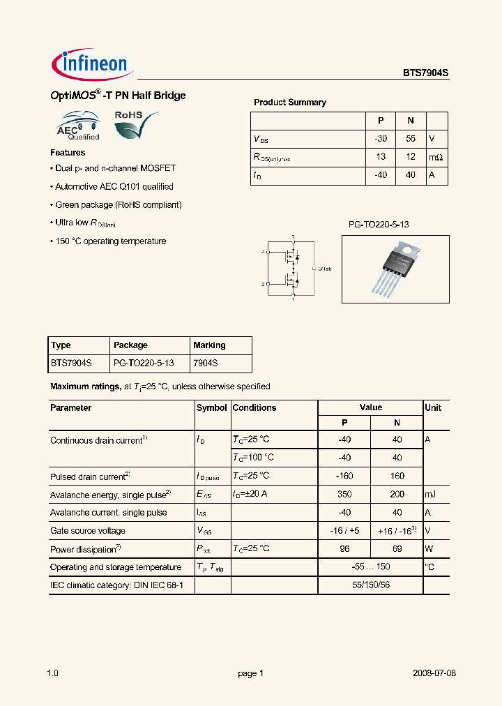 BTS7904S_5039239.PDF Datasheet