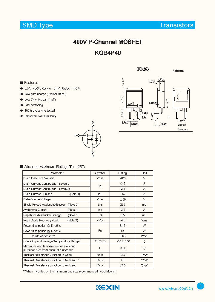 KQB4P40_5062583.PDF Datasheet