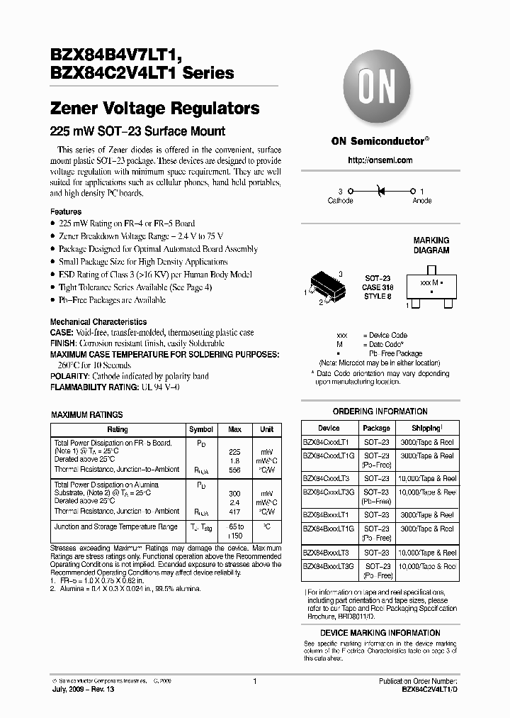 BZX84C2V4LT1D_5063638.PDF Datasheet