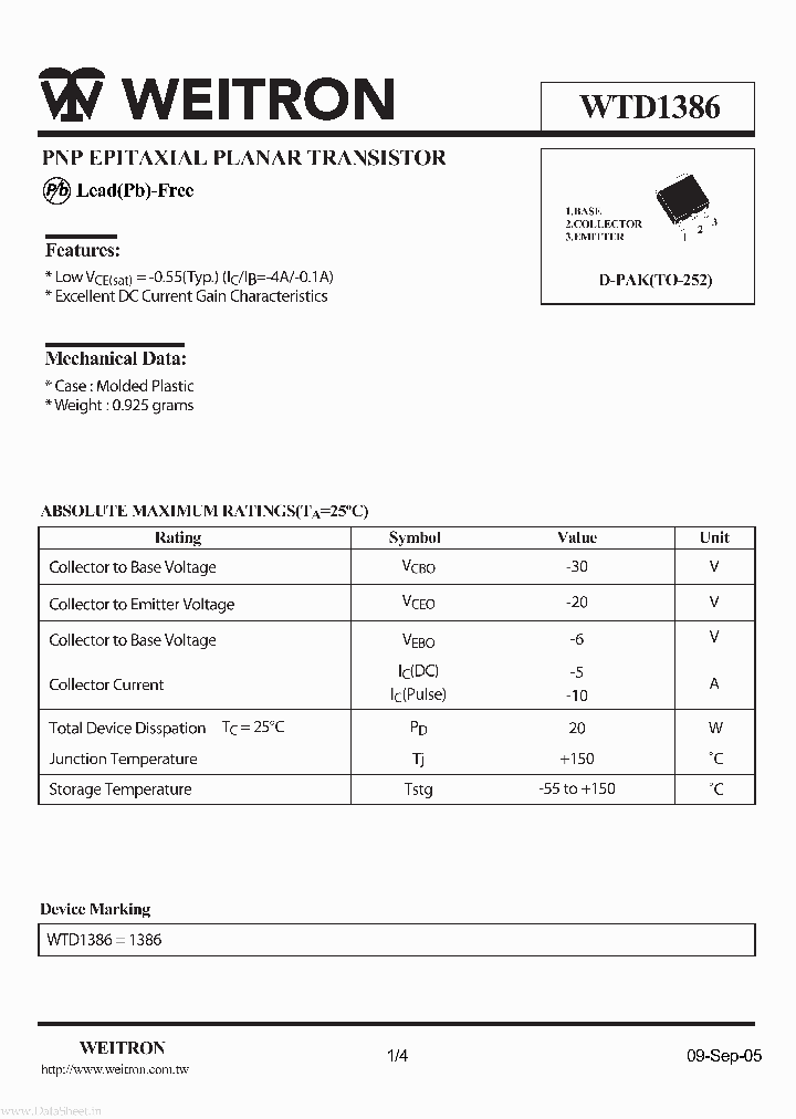 WTD1386_82849.PDF Datasheet