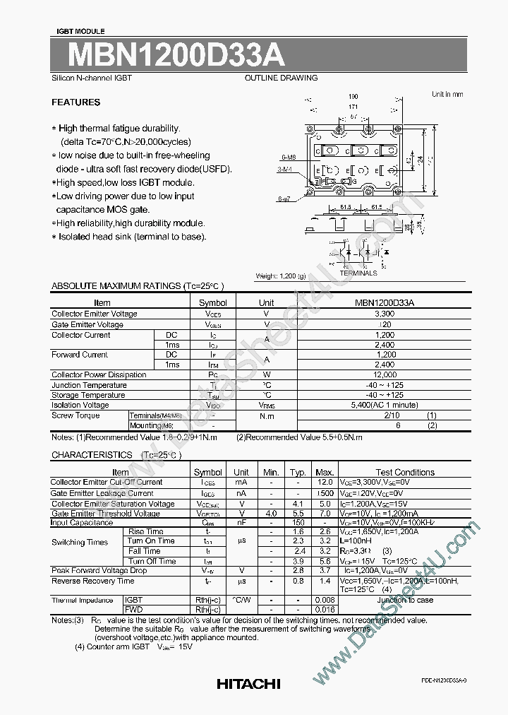 MBN1200D33A_44786.PDF Datasheet