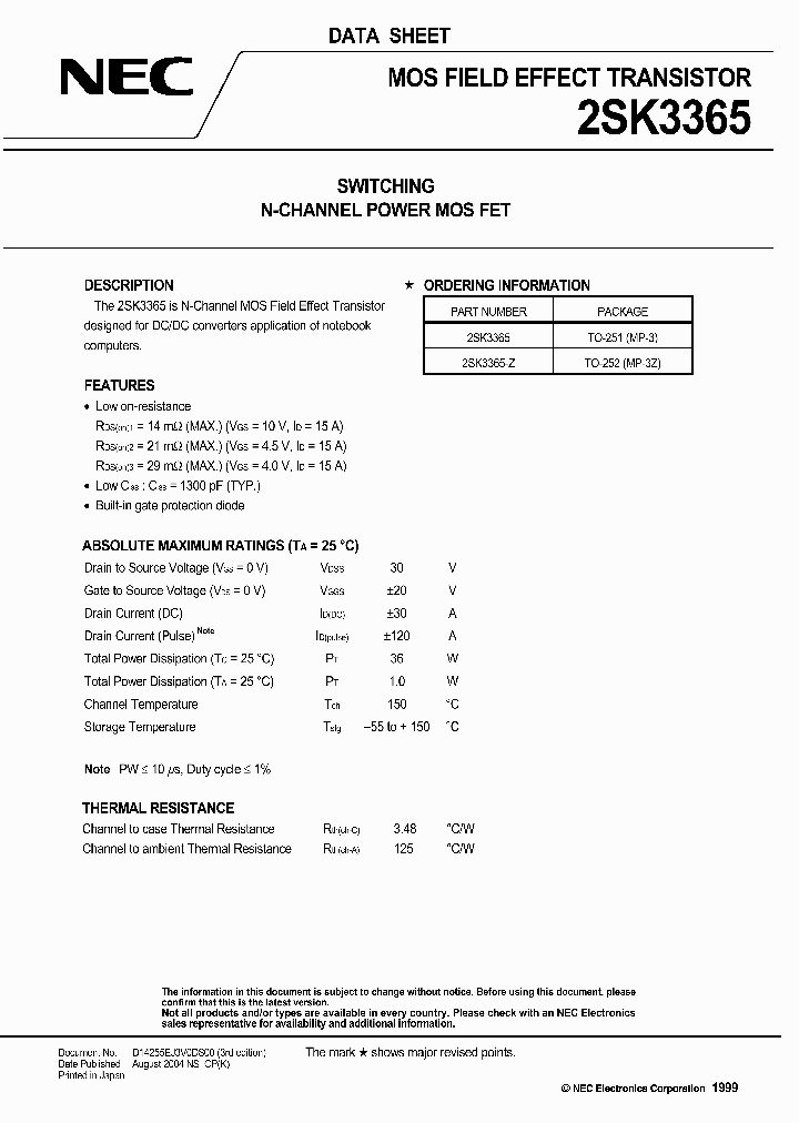 2SK3365-Z-E1_172291.PDF Datasheet