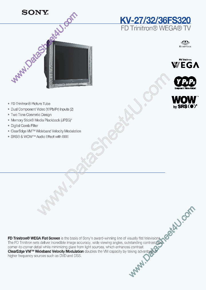 KV-27FS320_261018.PDF Datasheet