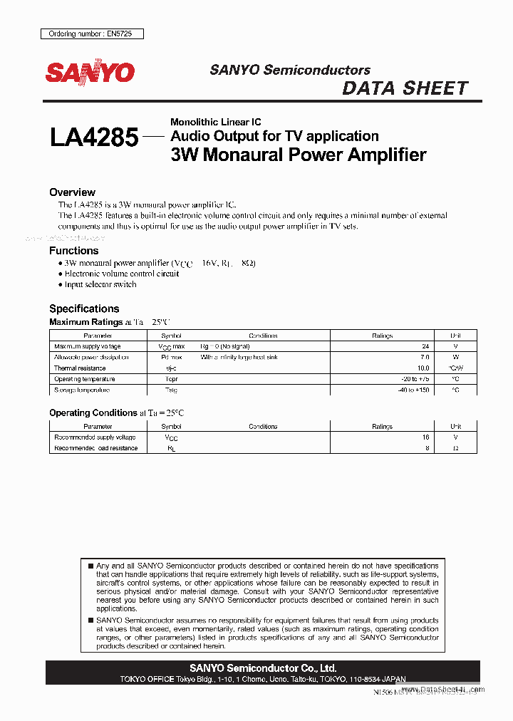 LA4285_398404.PDF Datasheet