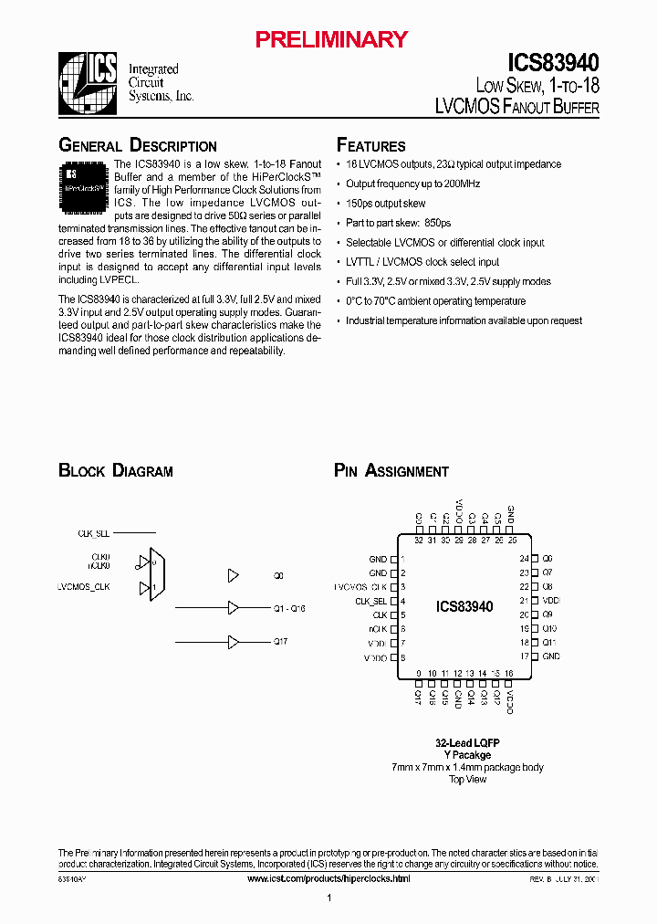 ICS83940_692215.PDF Datasheet