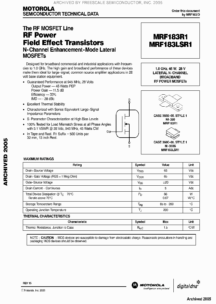 MRF183R1_1216307.PDF Datasheet