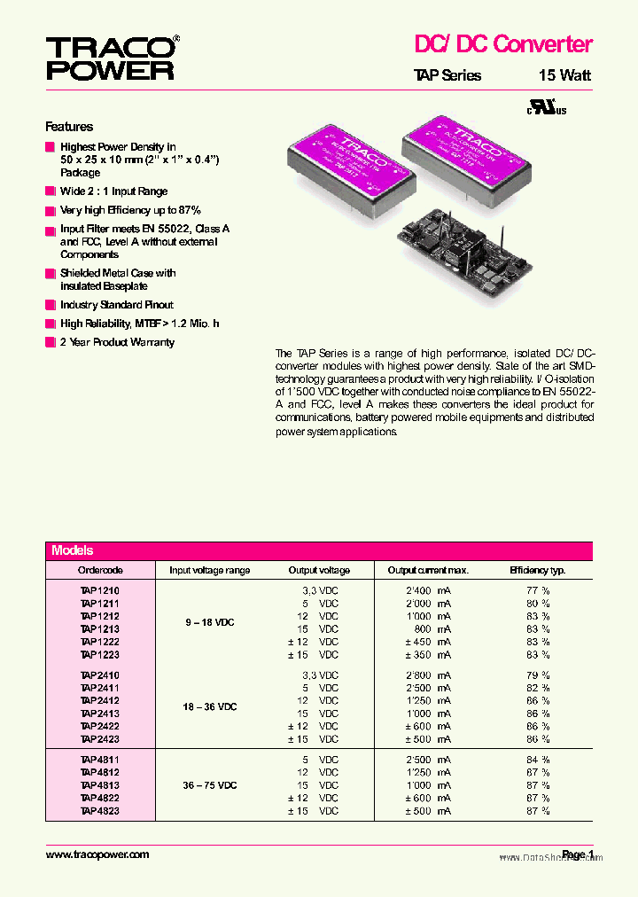 TAP24XX_1182765.PDF Datasheet