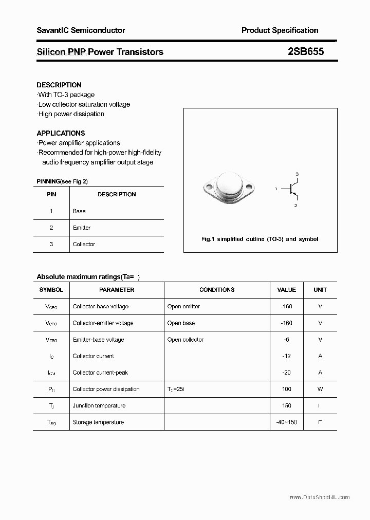 2SB655_1385851.PDF Datasheet