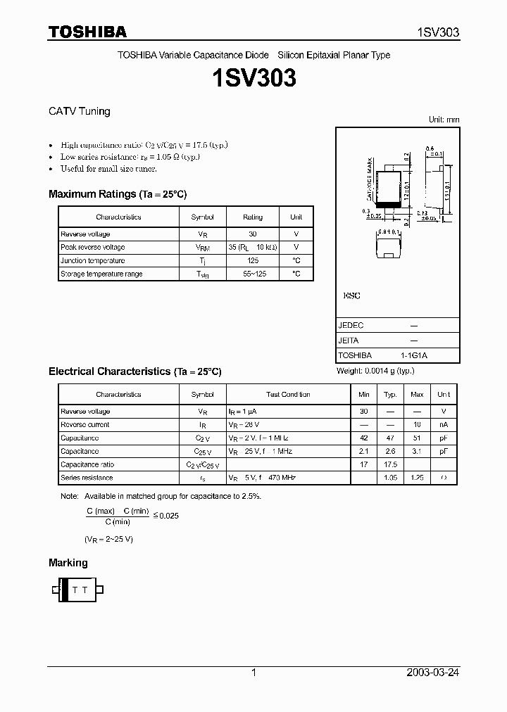 1SV303_1485194.PDF Datasheet