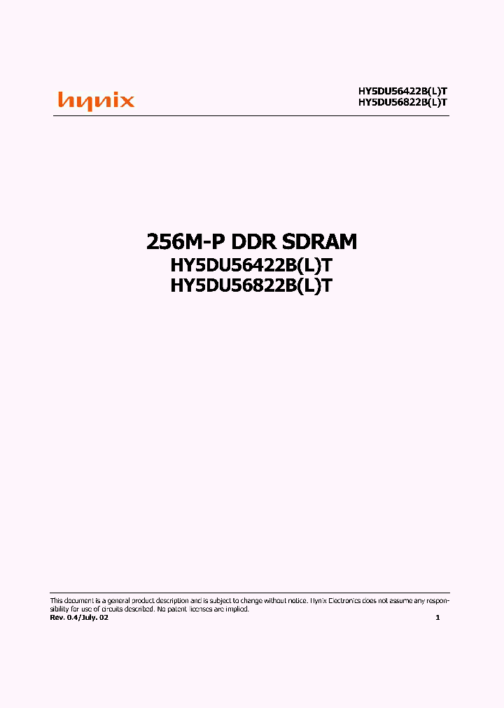 HY5DU56422BT-D4_1563661.PDF Datasheet