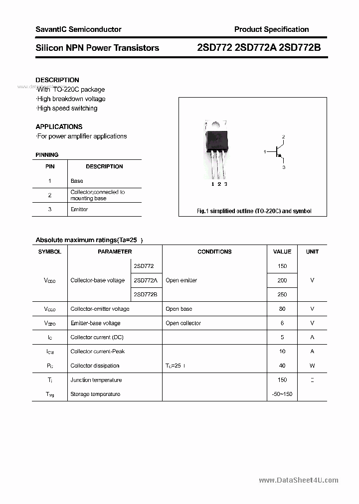 2SD772_1565603.PDF Datasheet