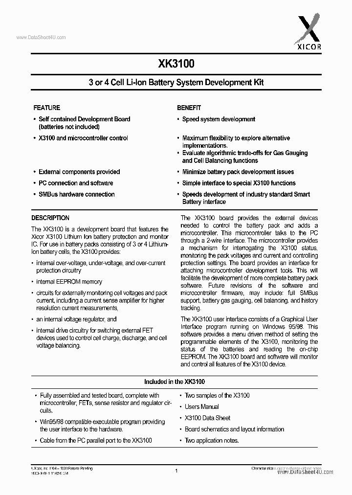XK3100_1560524.PDF Datasheet