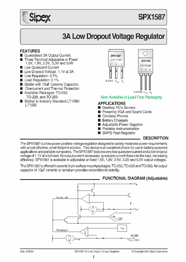 SPX1587T-L-33TR_1695689.PDF Datasheet