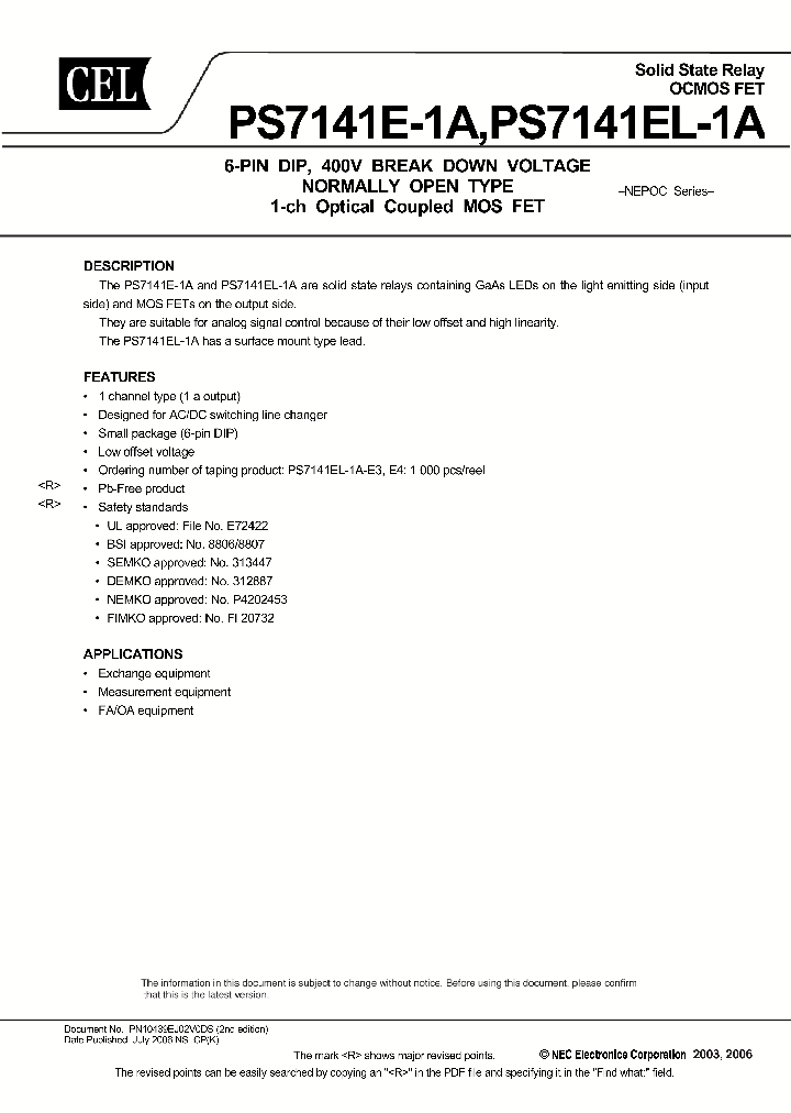 PS7141EL-2A-A_1951827.PDF Datasheet