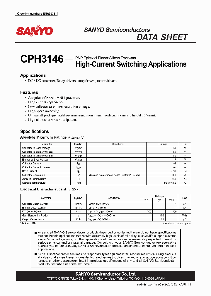 CPH3146_2001711.PDF Datasheet