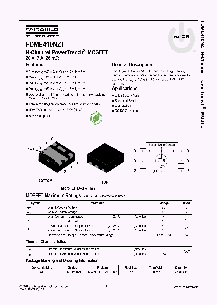 FDME410NZT_2084744.PDF Datasheet