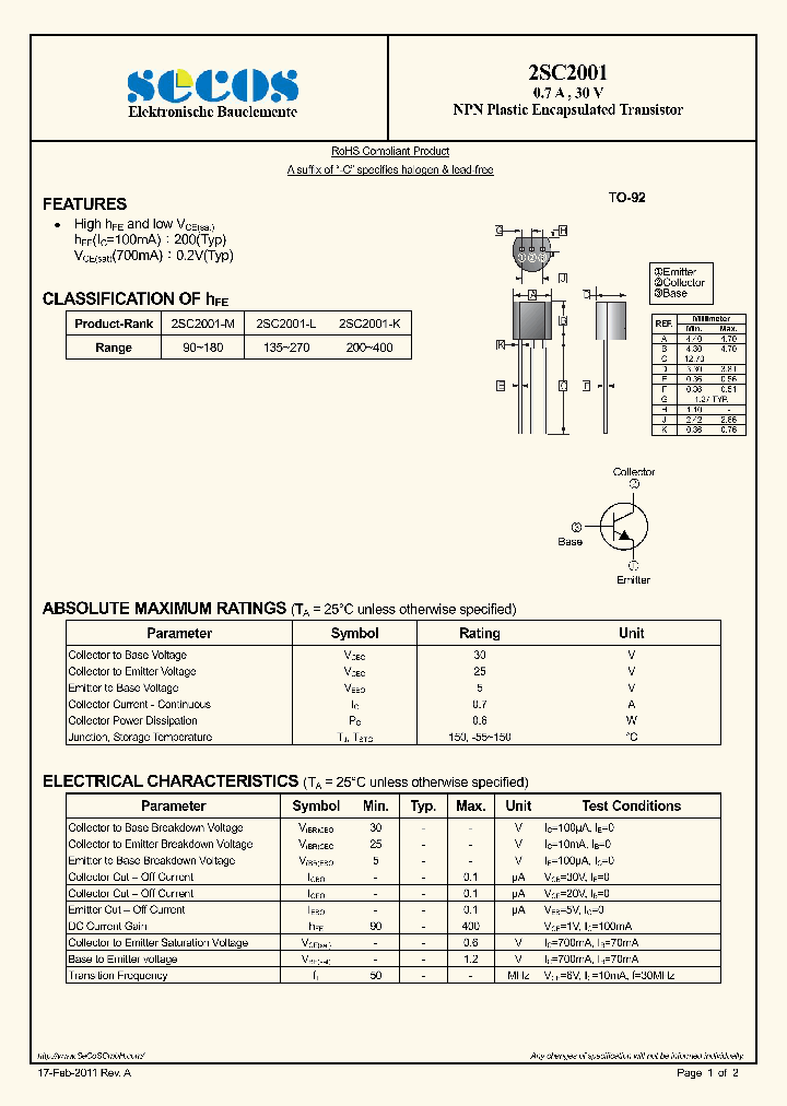 2SC2001_2154319.PDF Datasheet