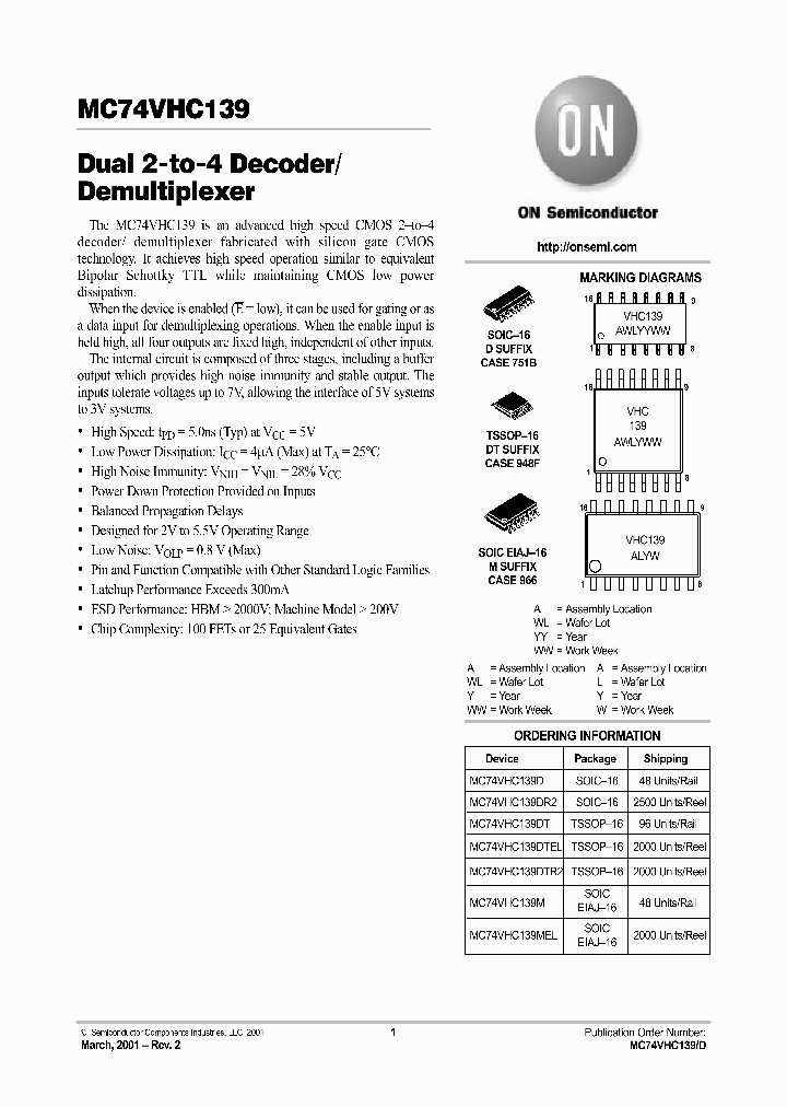 MC74VHC139-D_2179694.PDF Datasheet