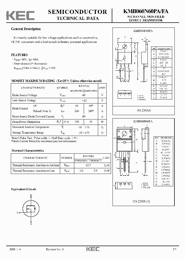 KMB060N60PA08_2282817.PDF Datasheet