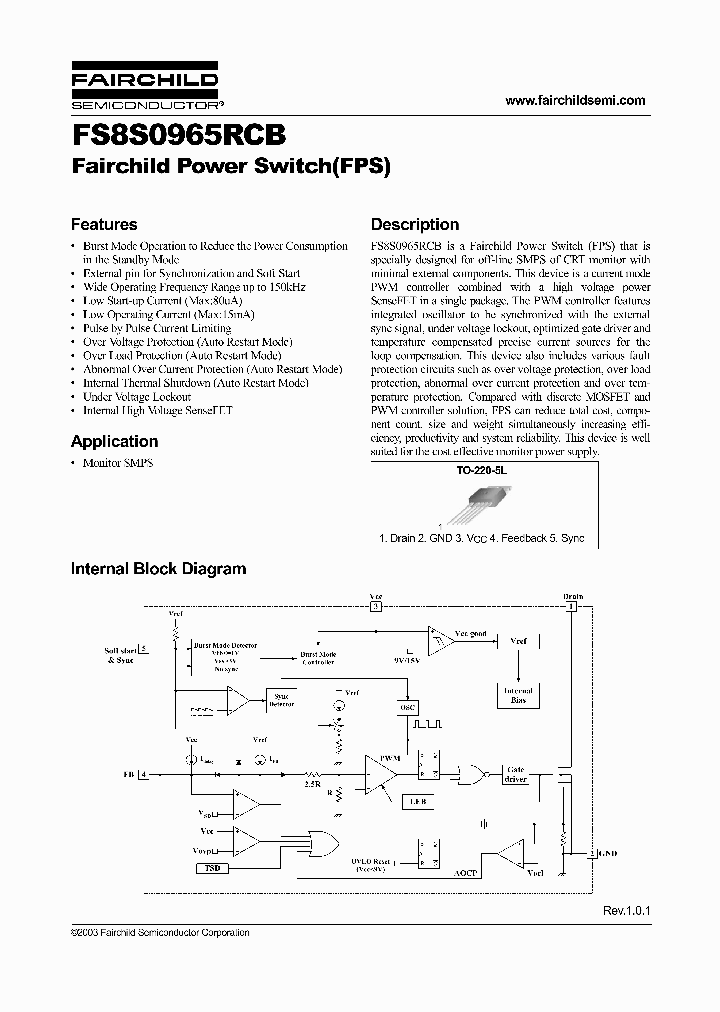 FS8S0965RCBYDTU_2423964.PDF Datasheet