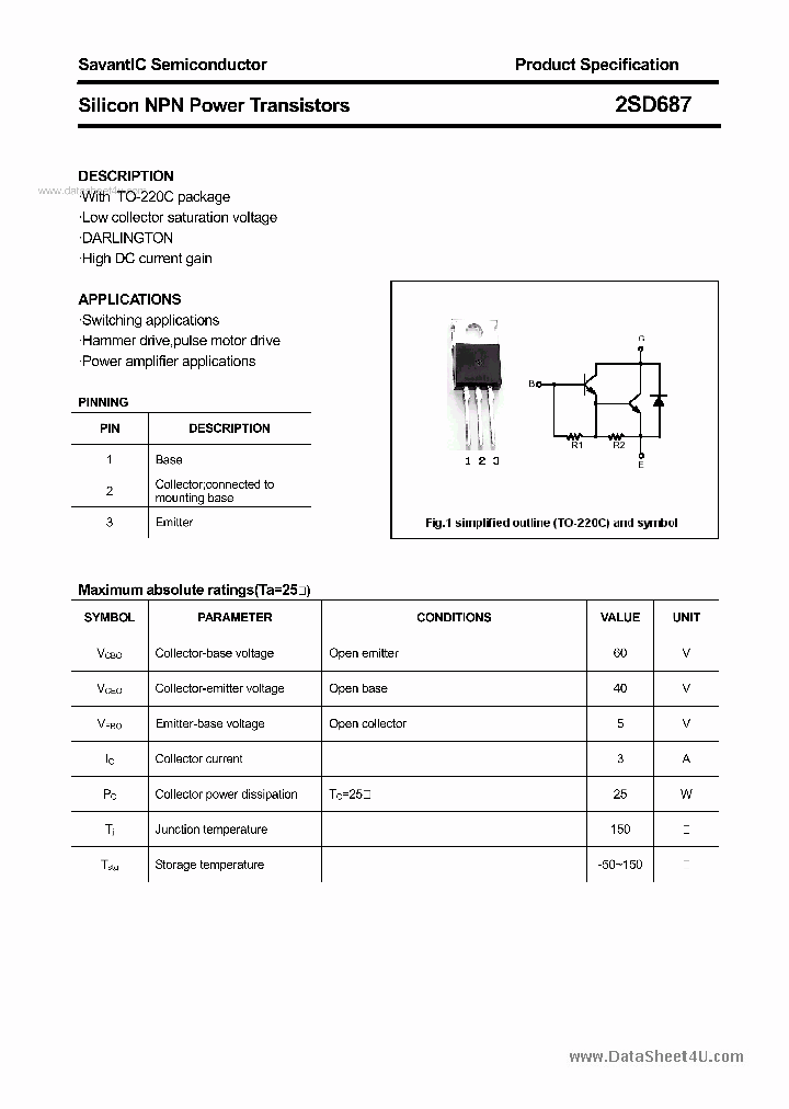 2SD687_2643350.PDF Datasheet