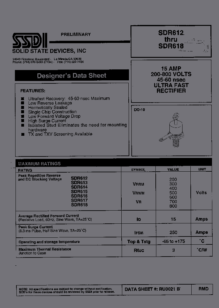 SDR614_2994224.PDF Datasheet