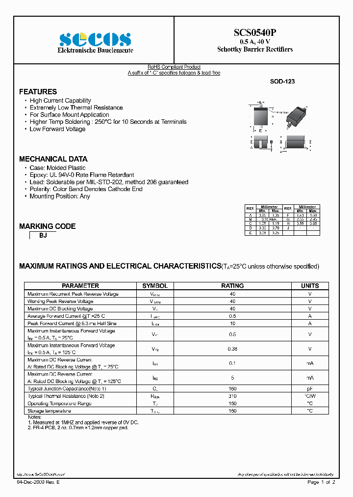 SCS0540P_3088184.PDF Datasheet