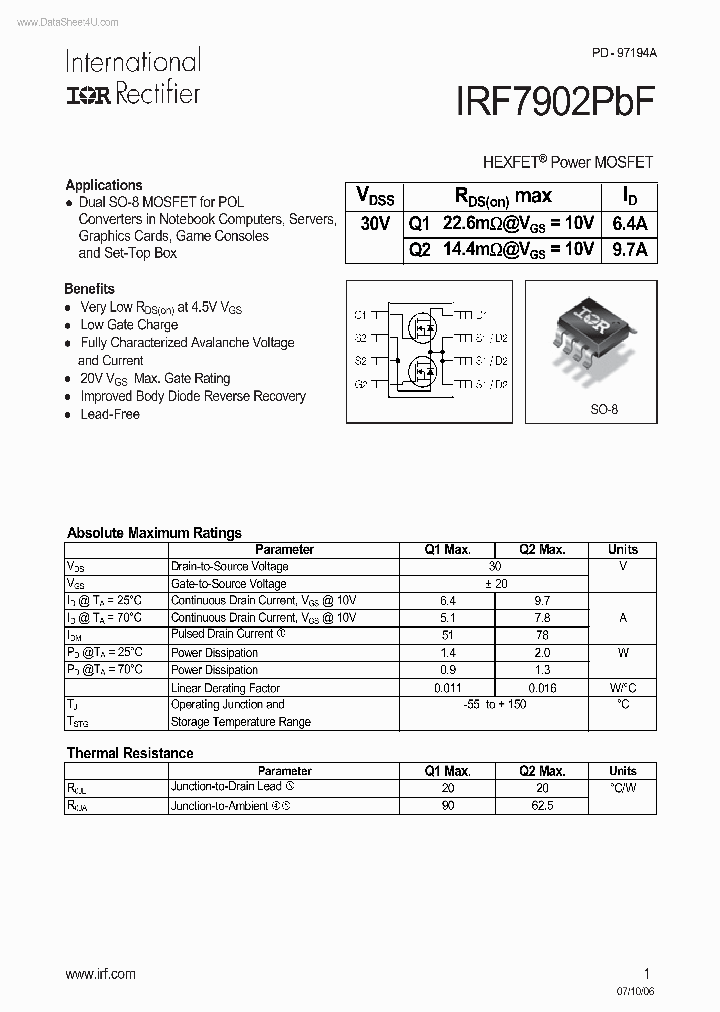 IRF7902PBF_3116030.PDF Datasheet