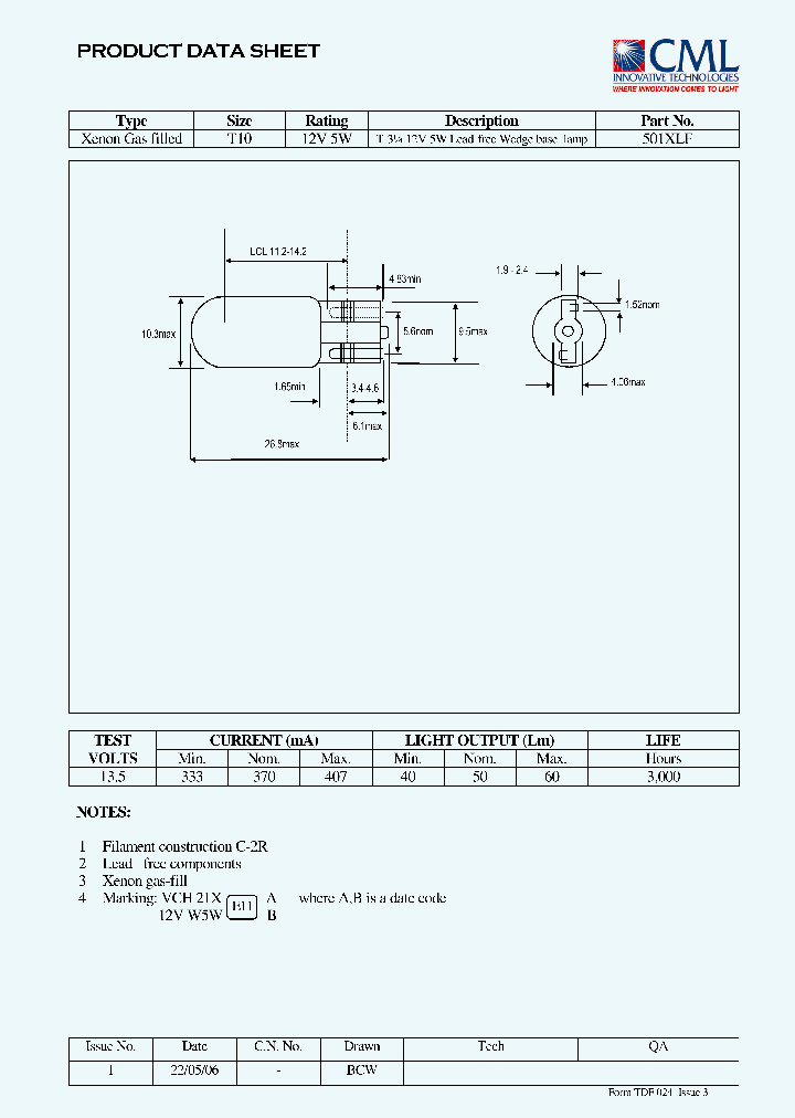 501XLF_3167150.PDF Datasheet