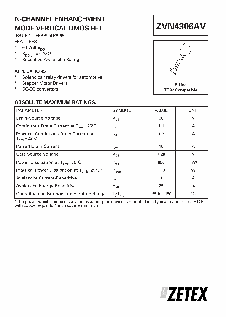 ZVN4306AV_3330066.PDF Datasheet