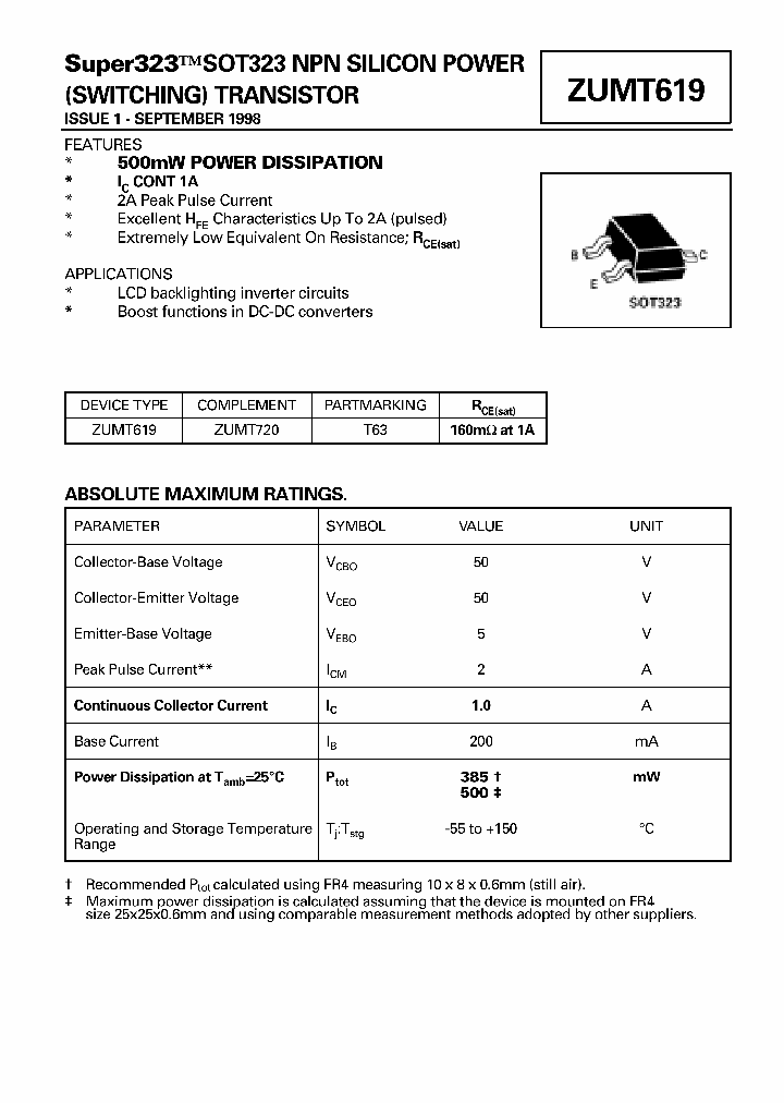 ZUMT619_3332092.PDF Datasheet