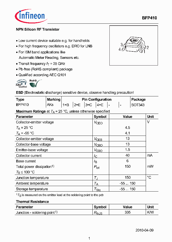 BFP410_3502045.PDF Datasheet