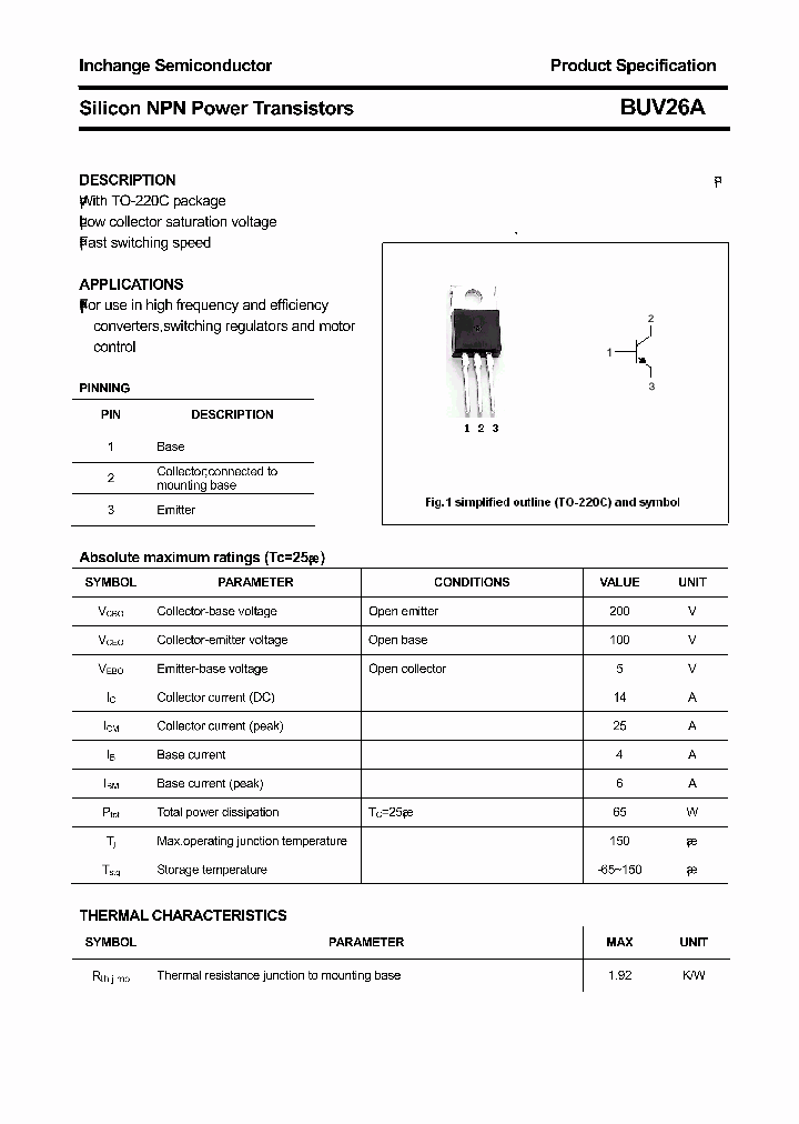 BUV26A_3599365.PDF Datasheet