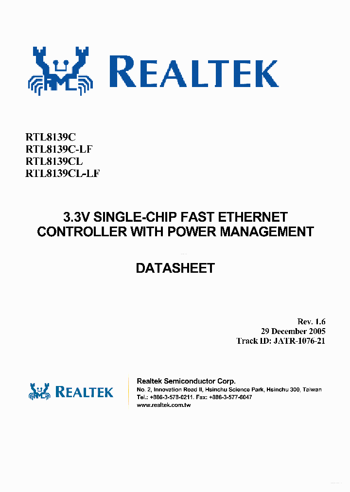 RTL8139C_3620828.PDF Datasheet