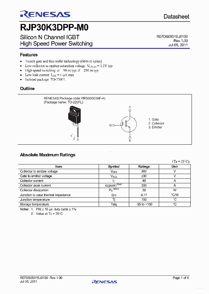 RJP30K3DPP-M0_3667080.PDF Datasheet