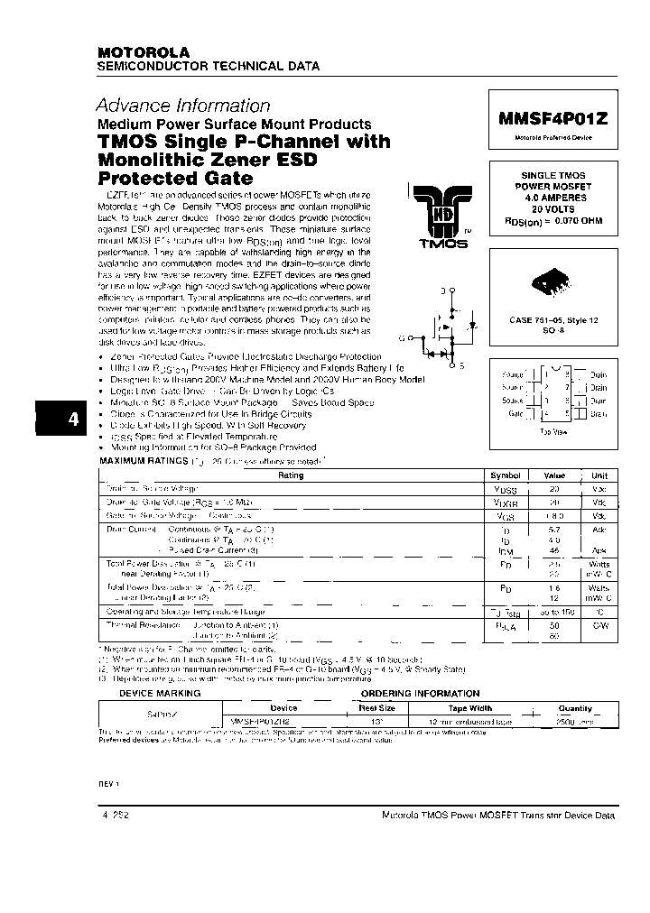 MMSF4P01ZR2_3781426.PDF Datasheet