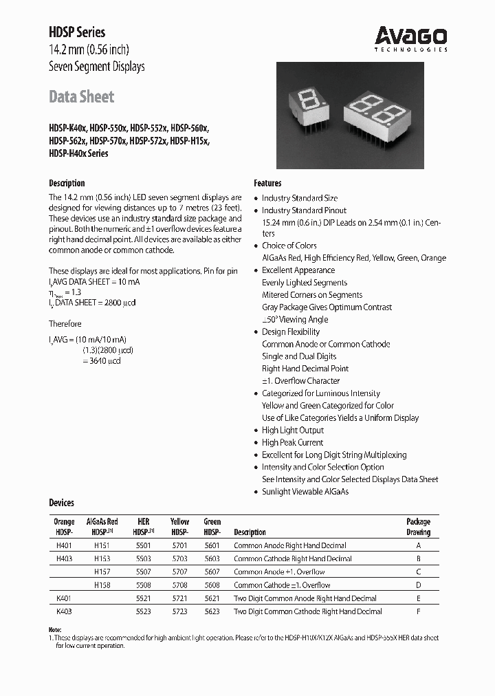 HDSP-5703-K0300_3843443.PDF Datasheet