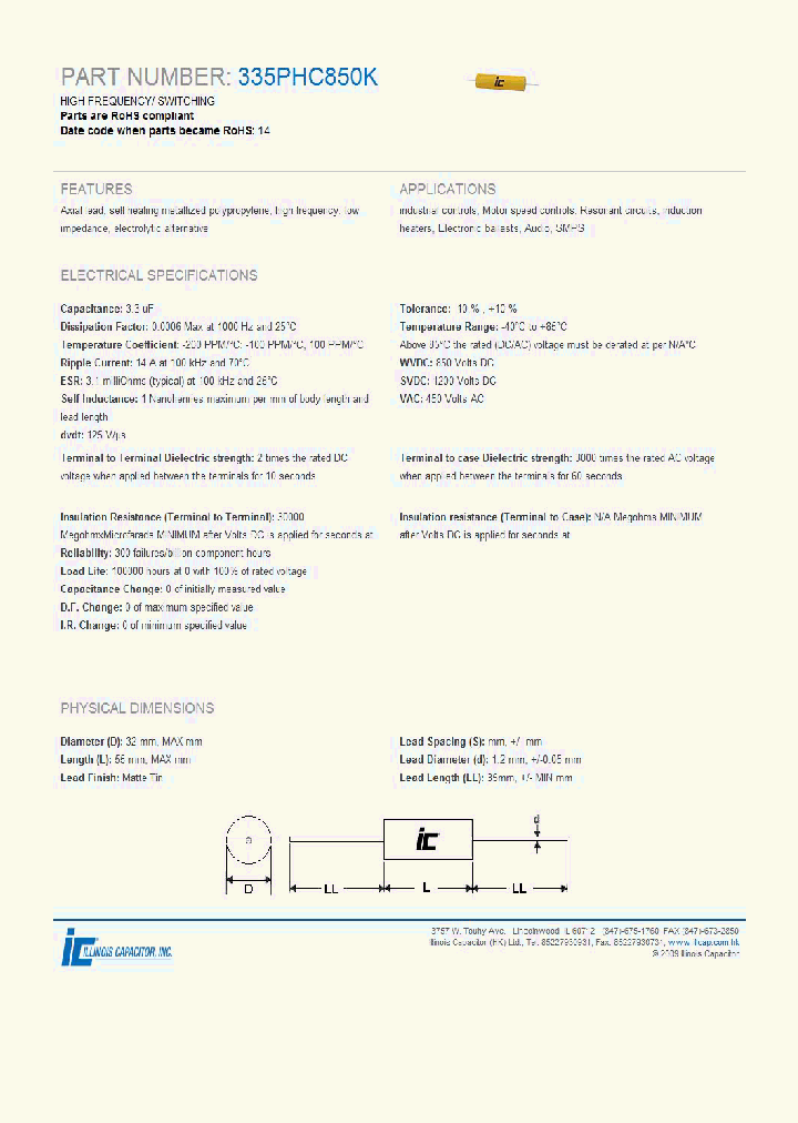 335PHC850K_3883317.PDF Datasheet